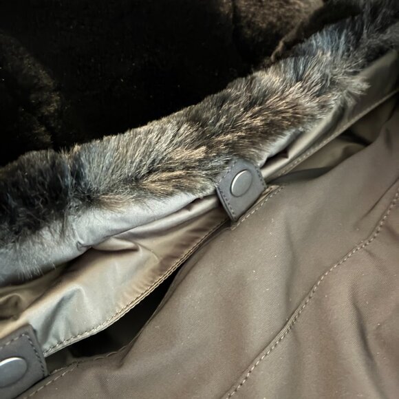 Fusalp Black Quilted Faux Fur Hooded Jacket NWT Size: FR 42 Style Anne - Picture 14 of 16